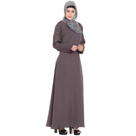 Nazneen Sleeve Embroidered Umbrella Abaya