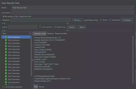 Volume Testing JMeter 的图像结果