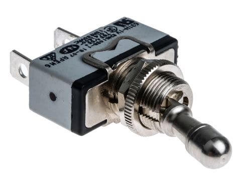 631H/2-1V APEM | APEM Toggle Switch, Panel Mount, On-Off, SPST, Tab ...