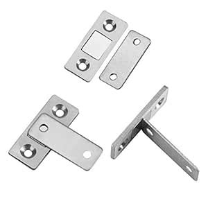 Canyita Magnetic Door Lock, 2 Pack Magnetic Magnet Latch Cabinet ...