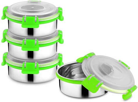 thermoscape Steel Airtight & Leak Proof Containers, L&L, 300ml. (Set of ...