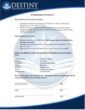 Fillable Online Internship Contract - Razor Planet Fax Email Print ...
