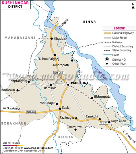 Kushinagar District Map