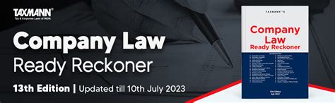 Buy Taxmann's Company Law Ready Reckoner – Topic-wise commentary on 40 ...