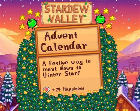 Stardew Valley Advent Calendar: 24 Handmade Treasures! - Christmas Gift ...
