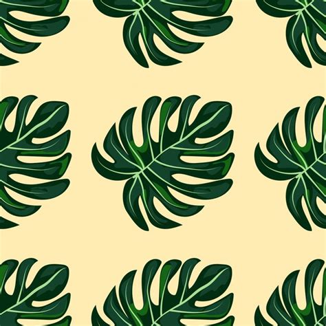 Motif monstera de feuilles tropicales bleues | Vecteur Premium