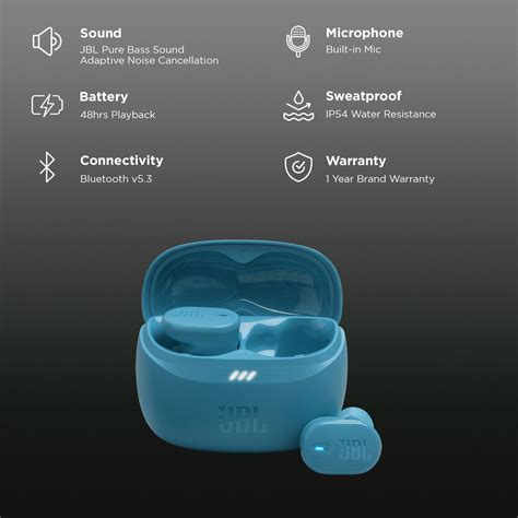Buy JBL Tune Buds 2 TWS Earbuds with Adaptive Noise Cancellation (IP54 ...