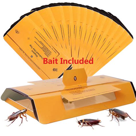 Buy 12 Pack Cockroach Trap, Cockroach Killer Indoor Home, Roach Bait ...