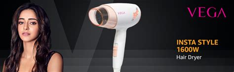 VEGA Insta Style 1600 Hair Dryer (VHDH-21), White : Amazon.in: Beauty