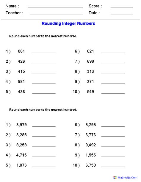 Image result for Rounding Math Pages