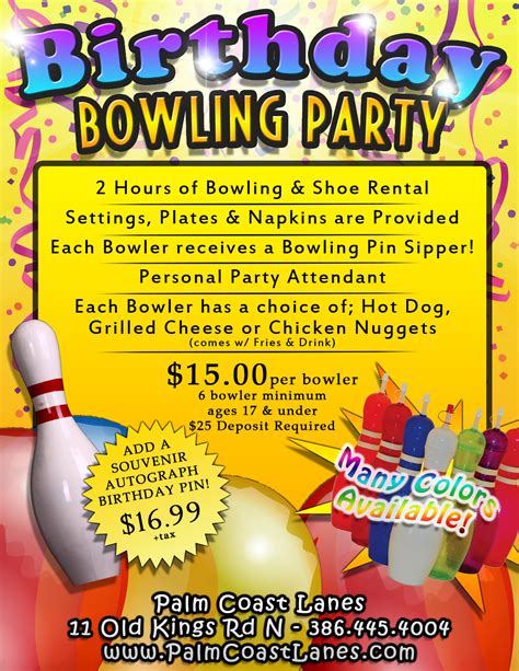 Palm Coast Lanes > BIRTHDAY PARTIES