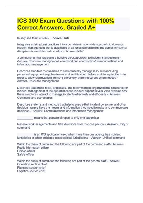 Image result for ICS 300 Exam Prep