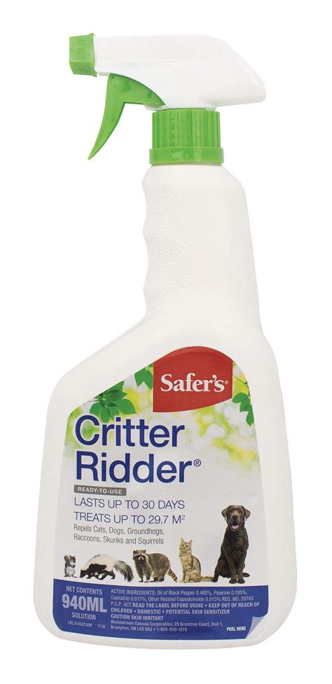 Safer's Chemfree Critter Ridder Liquid Ready-to-Use Animal Repellent ...