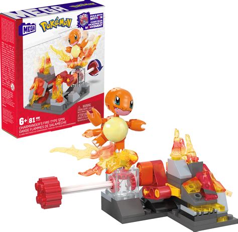 Buy Mega Pokemon Action Figure Building Toys, Charmander's Fire-Type ...