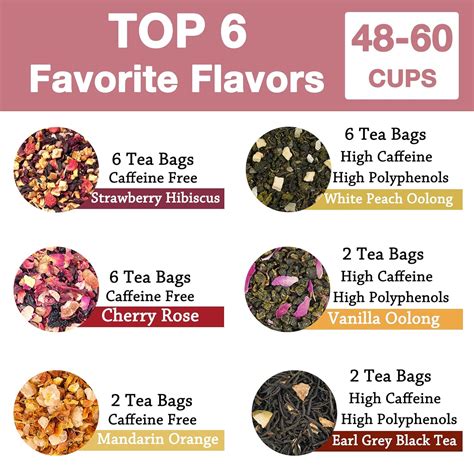 Buy Taimei Teatime Organic Top 6 Favorites Tea Sampler Assortment, High ...