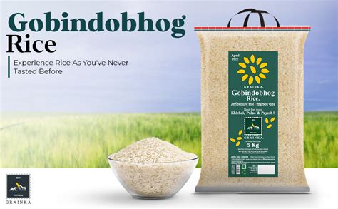 Grainka Gobindobhog Rice | 30 KG | Aged rice | Ambemohar/Jeera Samba ...