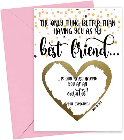 Designing Moments Pregnancy Scratch Off Card for Best Friend New Baby ...
