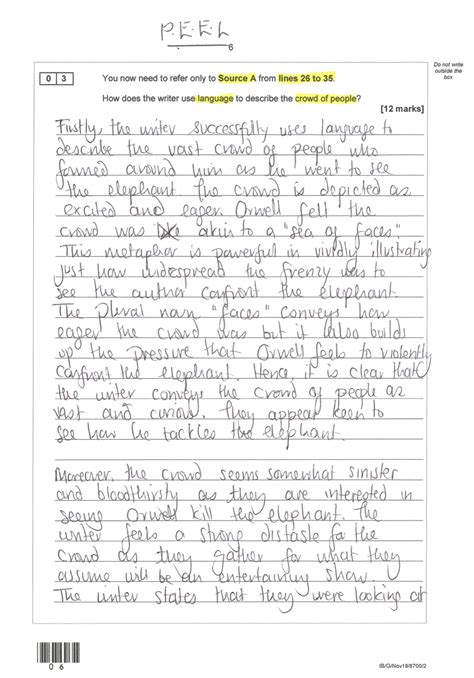 Language Paper 1 Question 5 Examples 的图像结果