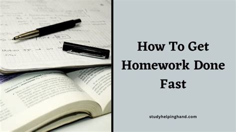 Image result for How to Complete Pending Homework Fast