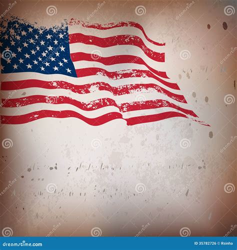 Vintage American Flag Vector