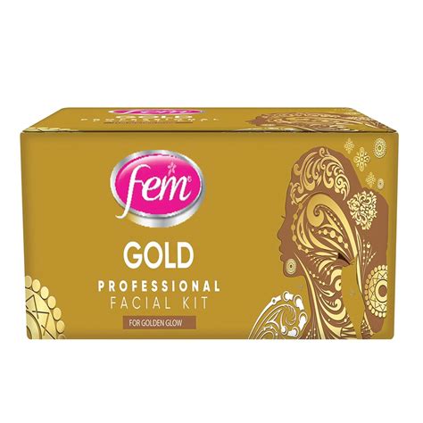 Fem Professional Gold Facial Kit - 300g | For Golden Glow | Instant ...