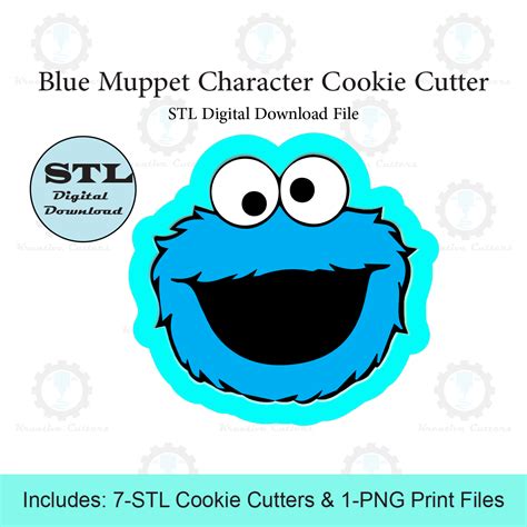 Cookie Monster Face Template
