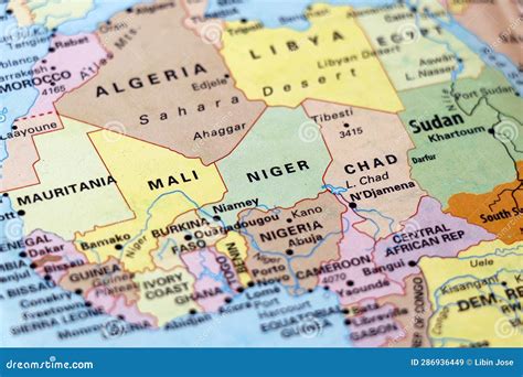 Map Of Nigeria To Algeria