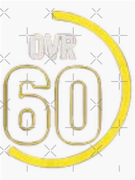 "60 ovr 2K" Sticker for Sale by H00pingCentral | Redbubble