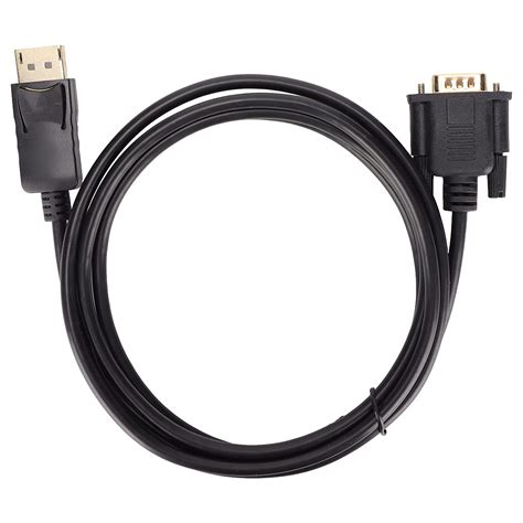 DP to VGA Adapter Cable 5.9ft Male to Male HD 1080P DisplayPort to VGA ...