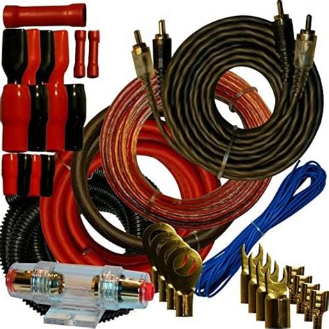 4 Gauge Amplfier Power Kit for Amp Install Wiring Complete RCA Cable ...