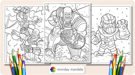 20 Thanos Coloring Pages (Free PDF Printables)