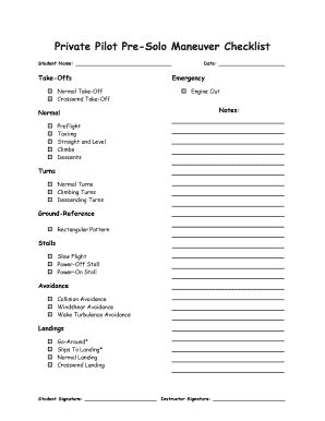 Image result for Private Pilot License Requirements Checklist