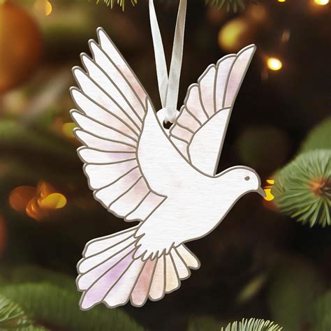 Amazon.com: Pawzity Dove Ornament - Dove Christmas Tree Ornaments ...