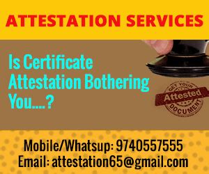 Certificate Attestation/Apostille/PCC Attestation 9740557555 - NRI ...