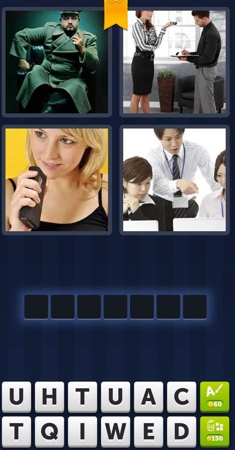 4 Pics 1 word level 202 seven letters - Brainly.ph