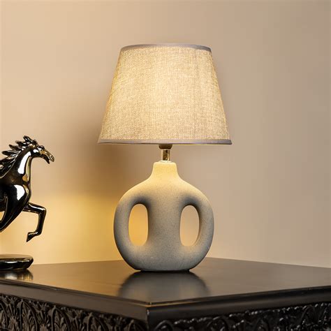 Artisan Loop Decorative Ceramic Table Lamp - Gray – Dekor Company