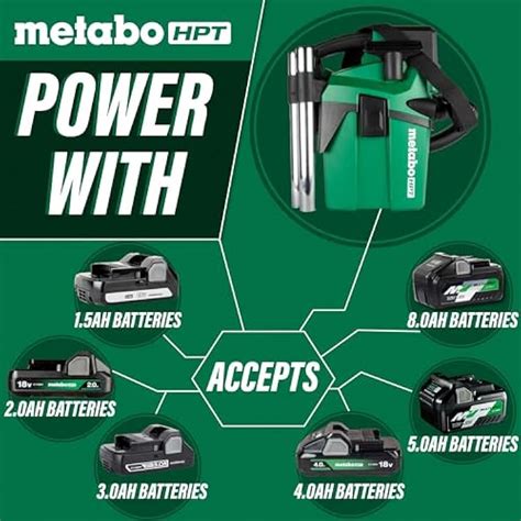 MetaboHPT Metabo HPT 18V Cordless Wet/Dry Vacuum, 1.6 Gallon India | Ubuy