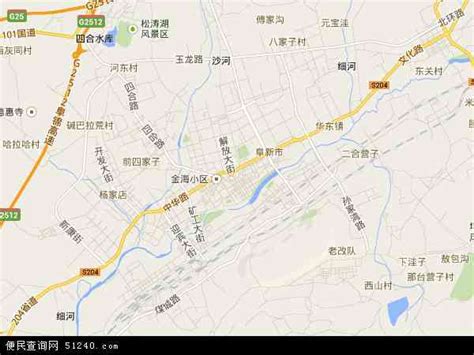 辽宁省阜新市地图
