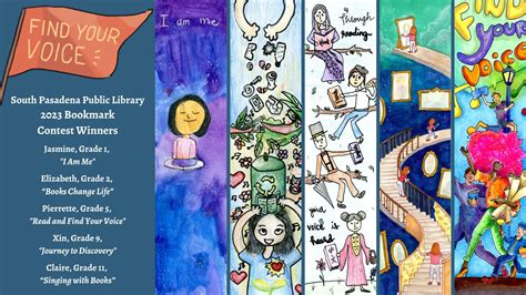 South Pasadena Library | 2023 Bookmark Contest Winners | The South ...
