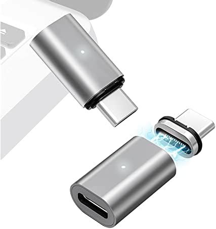 Magnetic USB C Adapter Straight 2 Pack USB C Magnetic Adapter Connector ...