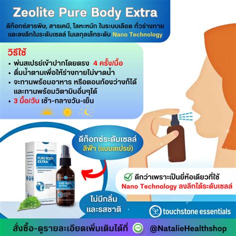 💙 Zeolite pure body Extra แบบสเปรย์ (สีฟ้า) | LINE SHOPPING