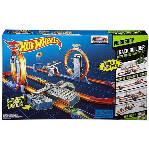 Buy Hot Wheels Track Builder Total Turbo Takeover Track Set Online at ...