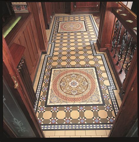 Victorian Floor Tiles - here the Inverlochy pattern incorporates the ...