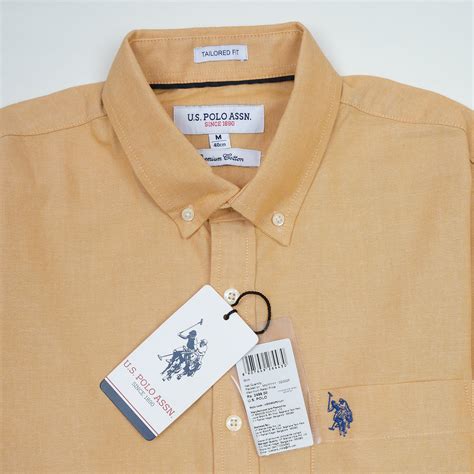 U.S. Polo Assn. Tailored Fit Button-Down Shirt in Soft Yellow – Offracks