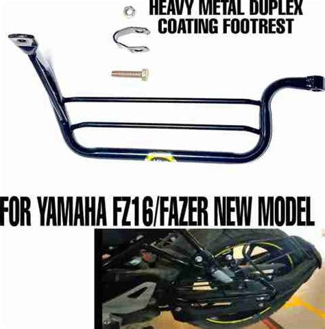imad HEAVY METAL FOOTREST FOR YAMAHA FZ16/FAZER NEW MODEL Foot Rest ...