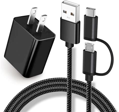 Amazon.com: 2 in 1 Micro USB & Type C Wall Charger for JBL Charge 5/4/3 ...