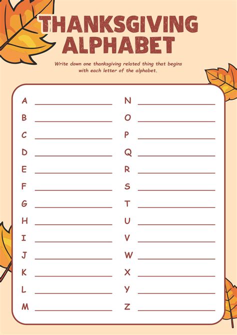 Thanksgiving Games - 13 Free PDF Printables | Printablee