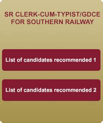 Railway Recruitment Cell :: Results
