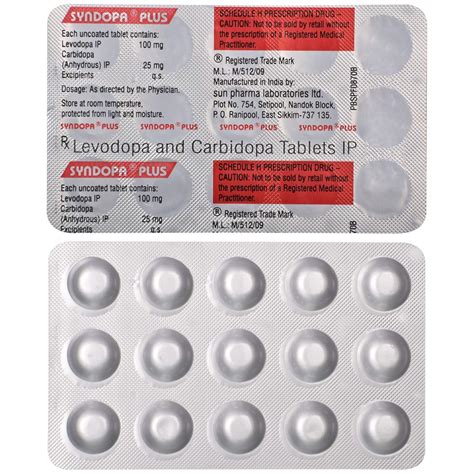 Syndopa Plus - Strip of 15 Tablets : Amazon.in: Fashion