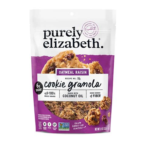 Amazon.com: Purely Elizabeth Granola Ckie Oatml Raisn 11 OZ